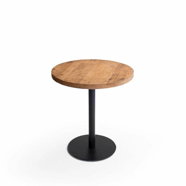 カフェテーブル 直径70cm ラウンドテーブル 天然木 古材 木製 無垢材