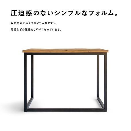 デスク　机　無垢材　天然木　アンティーク　北欧　コンパクト ワークデスク 天然木 古材 コンパクト 木製 無垢材 幅100cm 仕事 勉強