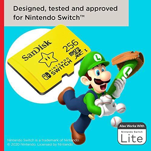Sandisk SDSQXAO-256G-GNCZN memory card 256 GB MicroSDXC Nintendoの正式ライセンス 海外｜nyandemopochittenka｜03