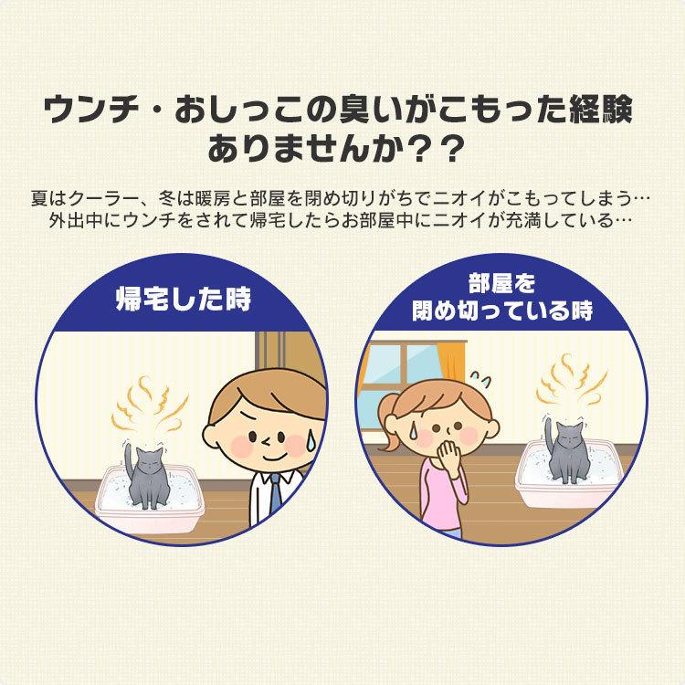 猫砂 鉱物 ベントナイト 消臭 お部屋のにおいクリア消臭 猫用システムトイレ 消臭サンド香付き 2L×2袋セット ONCM-2LS アイリスオーヤマ システムトイレ用｜nyanko｜02