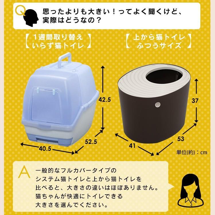 猫 トイレ 猫トイレ システムトイレ 猫用トイレ ペットトイレ システムタイプ 消臭 清潔 上から入る アイリスオーヤマ PUNT-530S | IRIS OHYAMA | 16