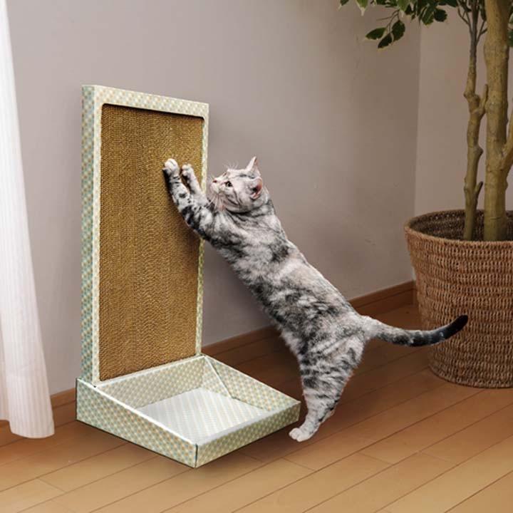 爪とぎ 猫 爪研ぎ おしゃれ 爪とぎ防止 ダンボール つめとぎ 爪みがき 爪やすり 爪 爪磨き 猫用 アイリスオーヤマ スタンドタイプ P Nts 700 にゃんこの生活 通販 Yahoo ショッピング