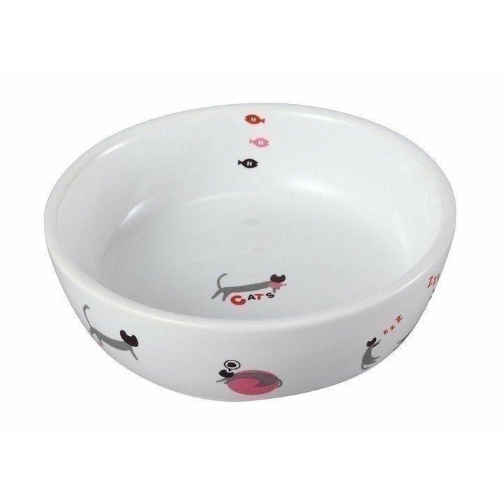 猫用食器 食べやすい ペット用食器 食器 ペット用 ご飯 犬用食器 皿 フードボウル おしゃれ フードスタンド ごはん 給水器 給餌器 猫用陶製食器 にゃんこの1日 にゃんこの生活 通販 Yahoo ショッピング