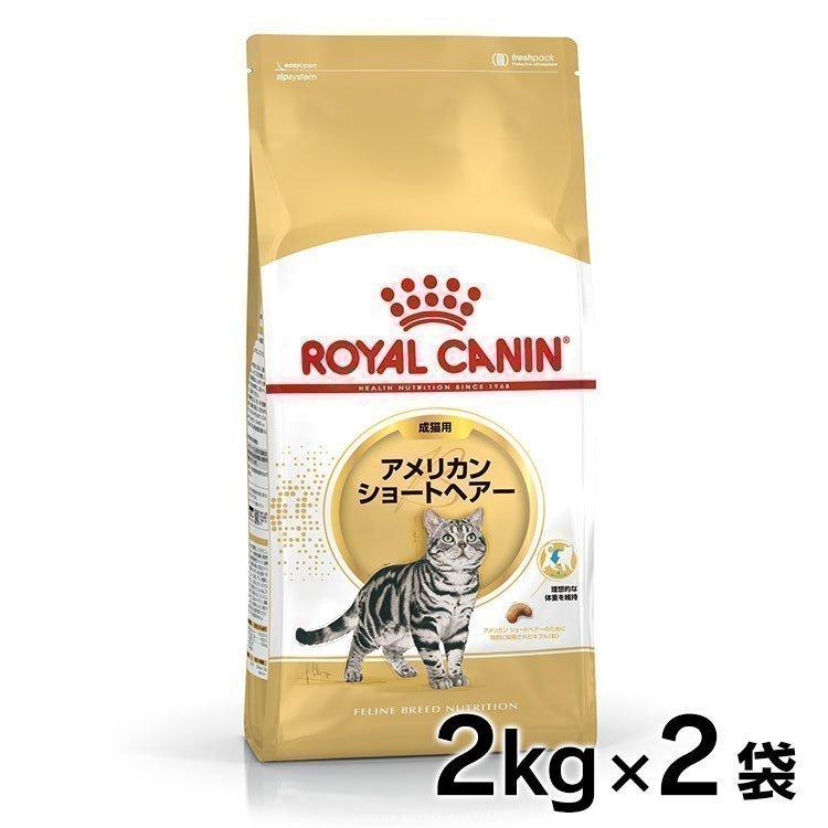 ロイヤルカナン 猫 アメリカンショートヘアー 成猫用 2kg×2個セット 
