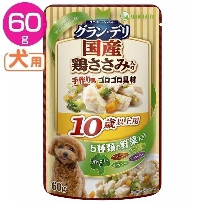 セール グランデリパウチ 10歳以上用鶏ささみ ブロッコリー入り60g ユニ チャーム D ドッグフード 犬用 いぬ にゃんこの生活 通販 Yahoo ショッピング