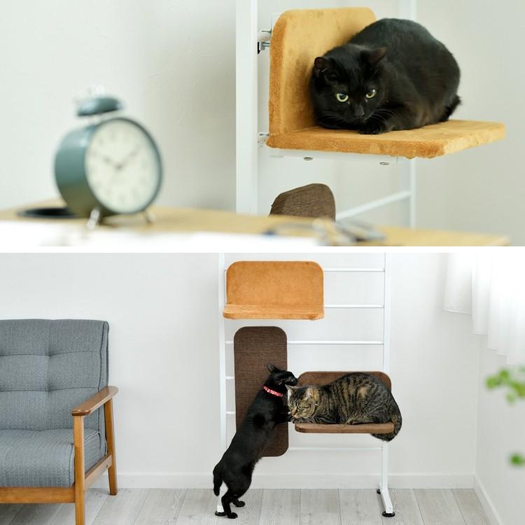 キャットタワー 突っ張り スリム 猫タワー おしゃれ 省スペース 猫