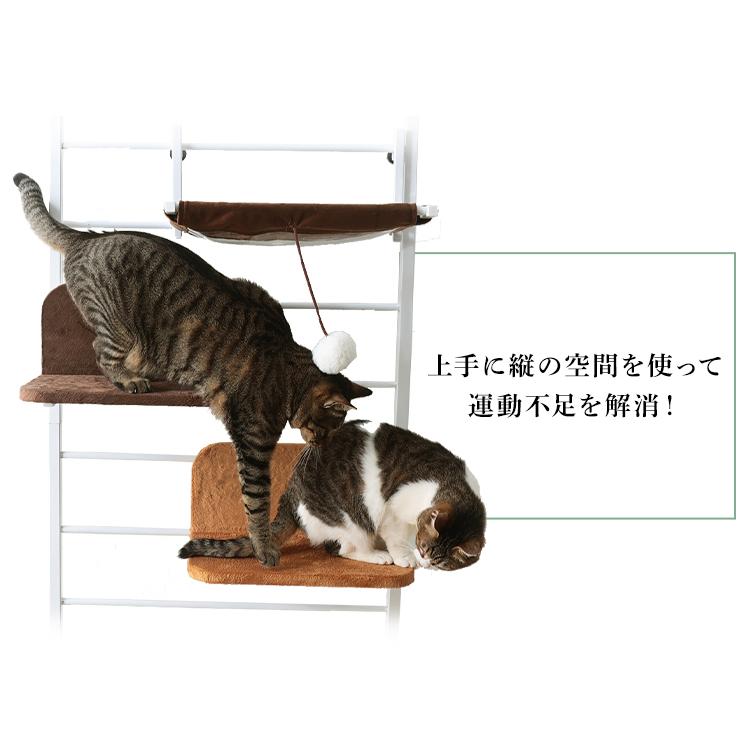 キャットタワー 突っ張り スリム 猫タワー おしゃれ 省スペース 猫