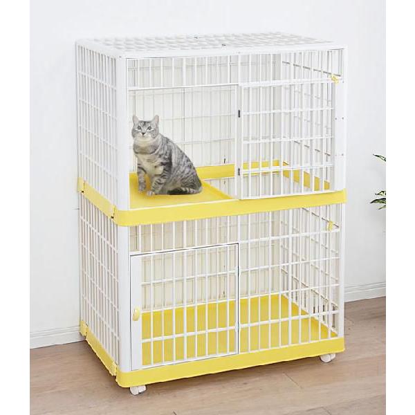 IRIS OHYAMA プラケージ 2段 812 ( ペット用 猫用 プラスチック IRIS OHYAMA プラケージ 2段 812 ( ペット用 猫用 プラスチック