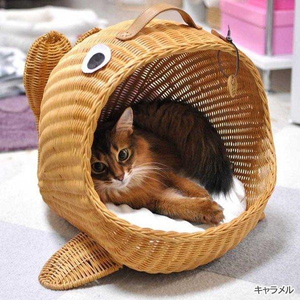 ペットベッド 夏用 ラタンくじらベッド シンシアジャパン 犬 猫 ペットベッド ペットハウス M にゃんこの生活 通販 Yahoo ショッピング