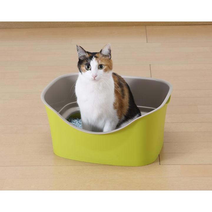 猫 トイレ ラクラクネコトイレｗブロック ボンビ ペット用 猫用 ネコトイレ 本体 猫用トイレ用品 ペットトイレ 処分売価 M にゃんこの生活 通販 Yahoo ショッピング
