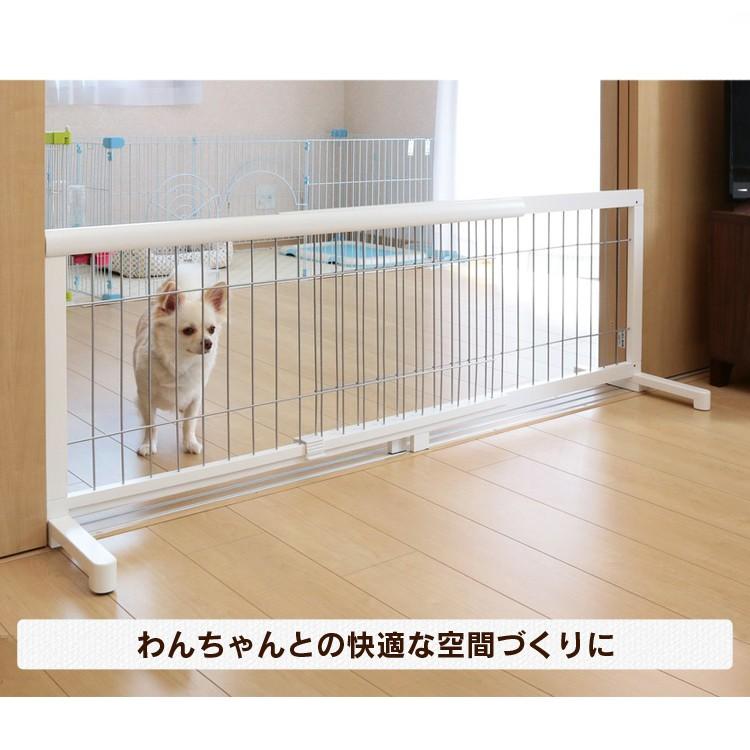 ペットゲート 伸縮 置くだけ 置き型 木製 ペットフェンス 犬 伸縮式 ペット用ゲート ハイタイプ 伸縮ゲート L PG-105/在庫一掃セール｜nyanko｜05