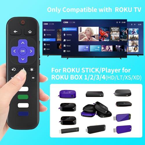 (2個パック) 交換用リモコン Roku TV専用 TCL Roku/Hisense Roku/Onn Roku/Insignia Roku/Elem｜nyankoro-store｜02