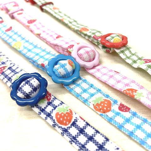 猫 ネコ ねこ キャット 首輪 安全バックル 軽い 負担少ない 手作り ソフト 猫用首輪 いちご Y049 にゃんぱく宣言 通販 Yahoo ショッピング