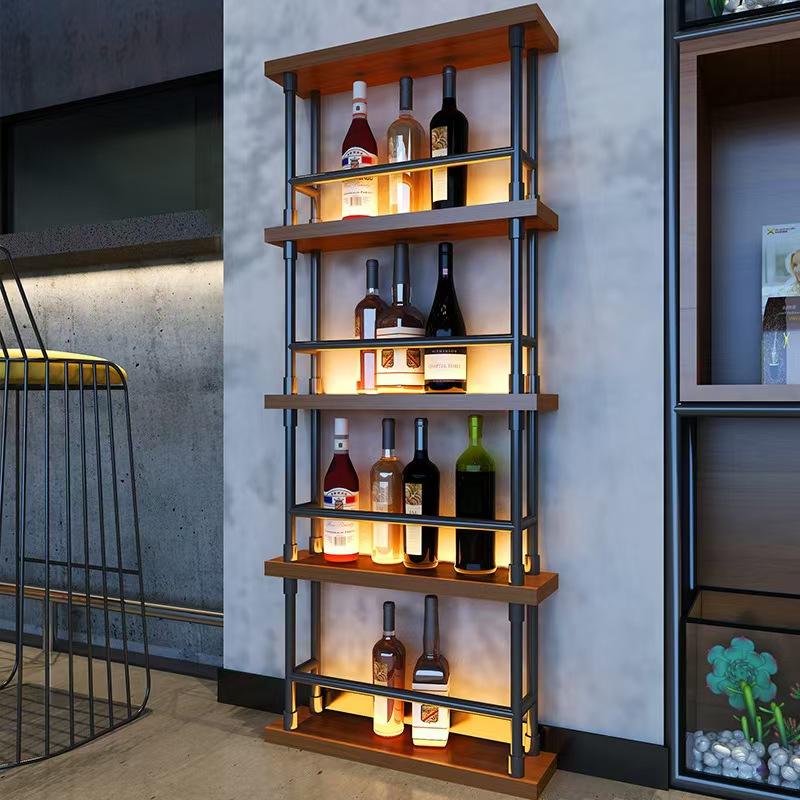 非売品◼︎ニッカウイスキー 店舗用什器 スチール棚 展示台 ディスプレイラック 酒棚 ディスプレイ ウイスキー 棚 鉄骨と天然の実木を組み合 組立簡単