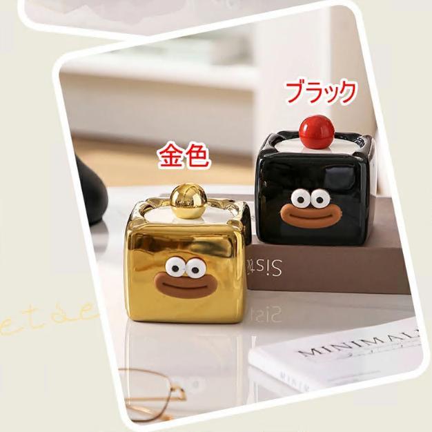 送料無料 蓋付き灰皿 かわいい顔 灰皿 おもしろ 陶器灰皿 喫煙具