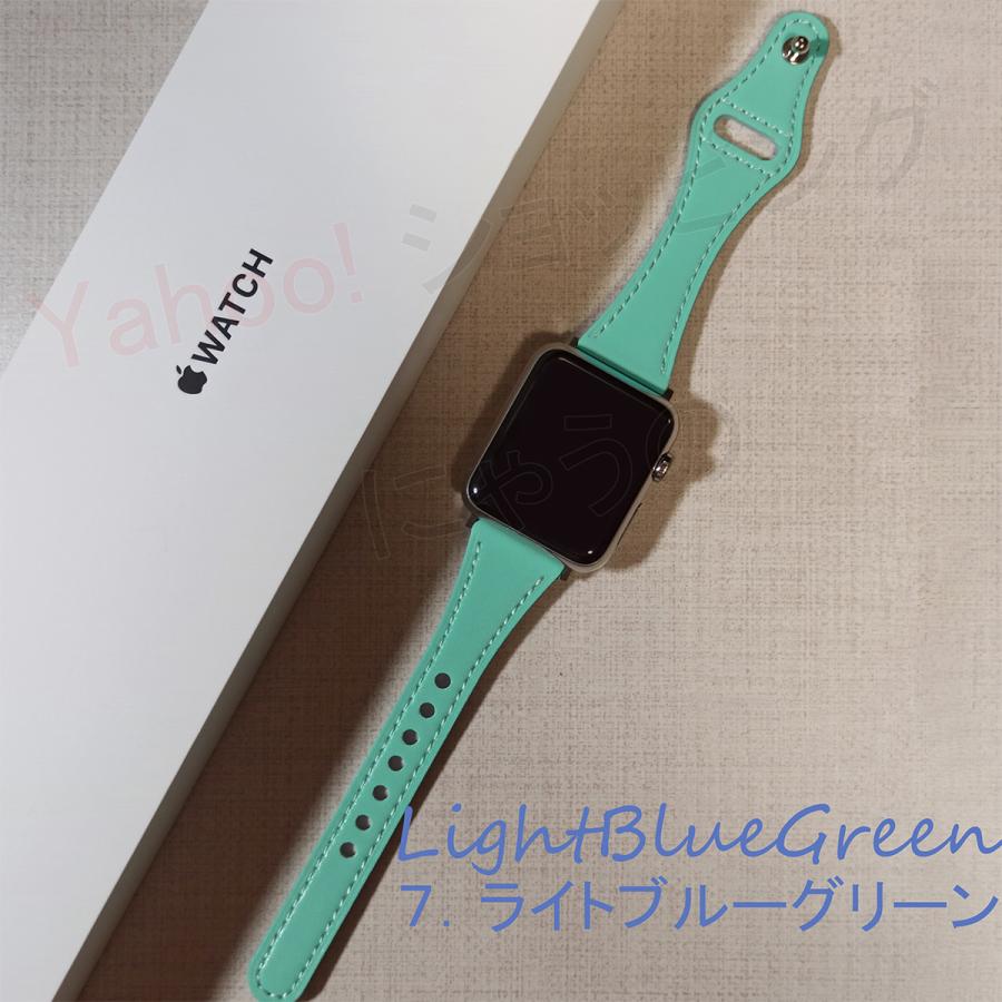 Apple Watch アップルウォッチ バンド レザー スリム 革 ベルト Apple Watch アップルウォッチ バンド レザー スリム 革 ベルト