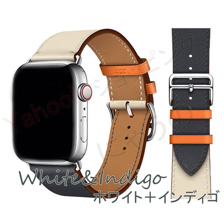 アップルウォッチ バンド ベルト レザー 革 レザーバンド Apple Watch  41mm 45mm 40 38 40 44 49 メンズ レディース おしゃれ 9 8 7 SE Series｜nyauno｜11