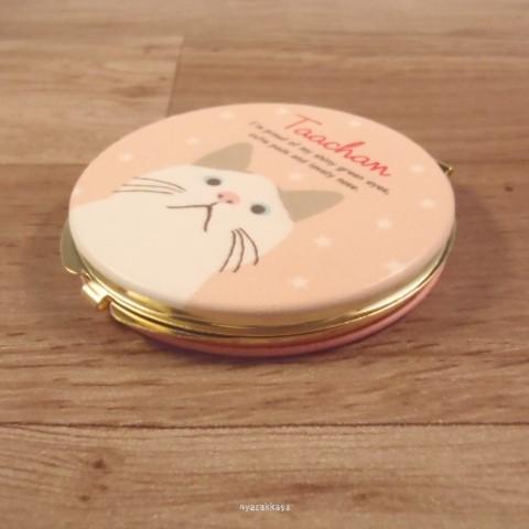 猫 コンパクトミラー オシャレティッシュ コネコノミルキー ネコ
