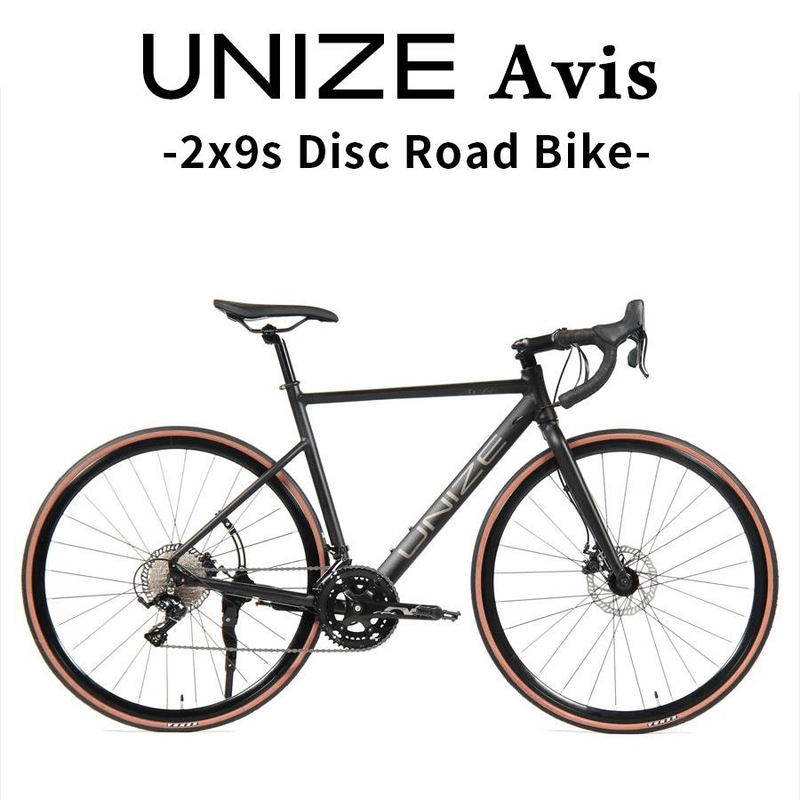 ディスクロードバイク UNIZE Avis Matte Black (ユナイズ アビス