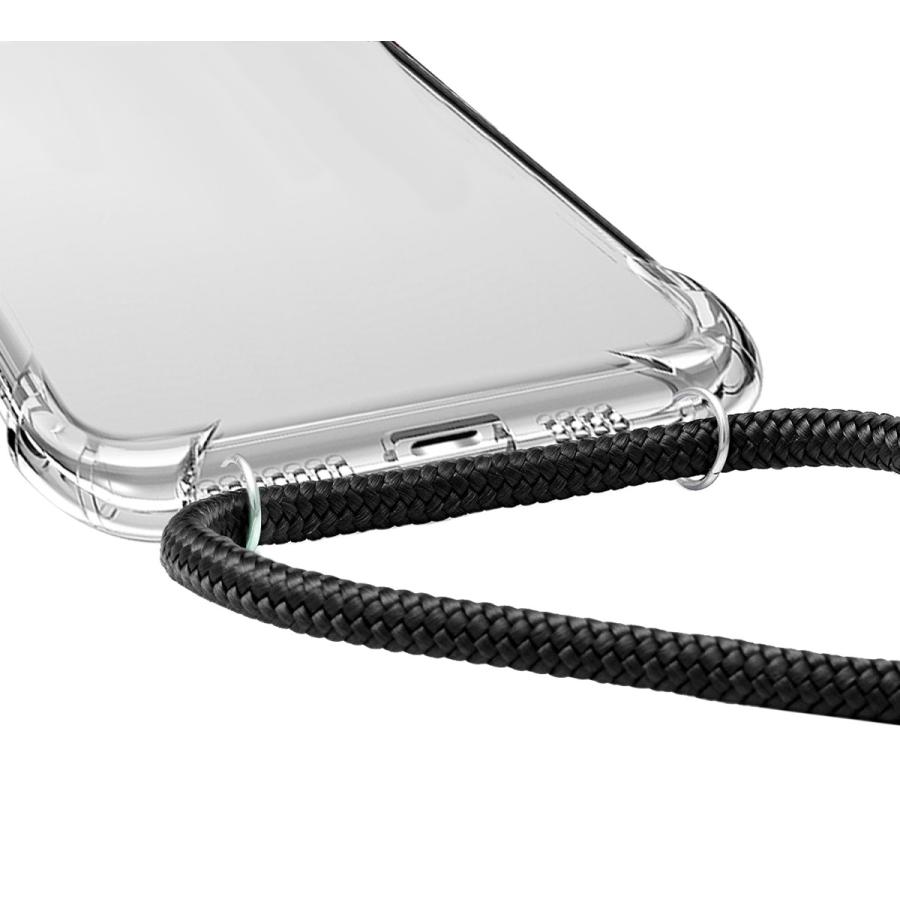 iPhone スマホショルダー ストラップホルダー SE 第3世代 クリア