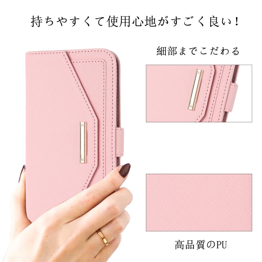 iPhone X iPhoneXケース手帳型 鏡 XSケース カード収納 ストラップ付き