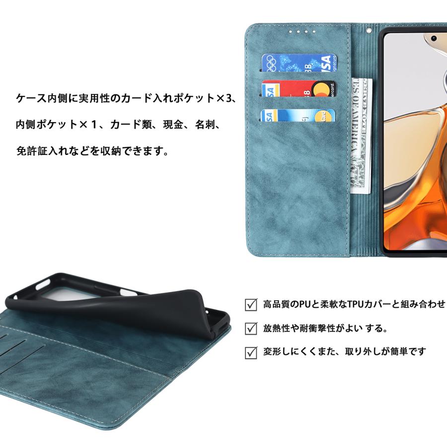 Xiaomi 11T ケース 手帳型 Xiaomi 11T Pro スマホケース おしゃれ シャオミ11t pro 携帯ケース 耐衝撃 携帯カバー カード収納 カード収納｜nyflood｜09