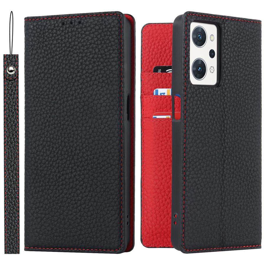 OPPO Reno9 A ケース付き Reno 本革 OPPO Reno9 A スマホ ケース ストラップ 手帳型 oppo