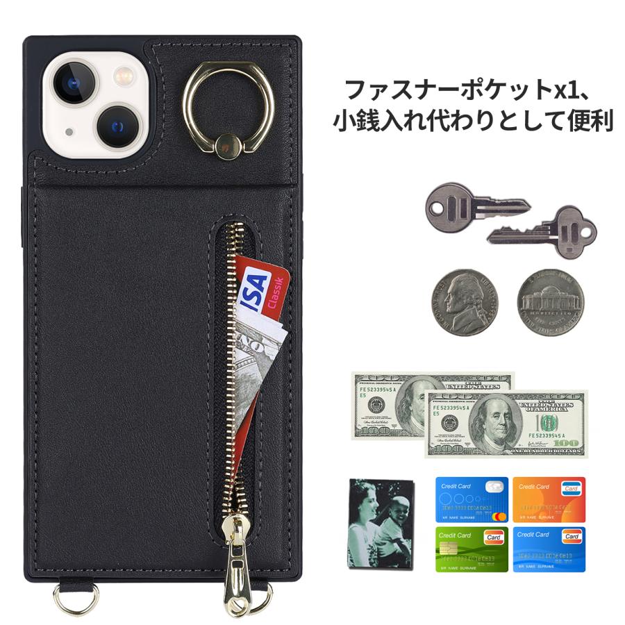 iPhone 14 ケース 横置き可 iphone14 Pro Max 肩掛 けショルダー