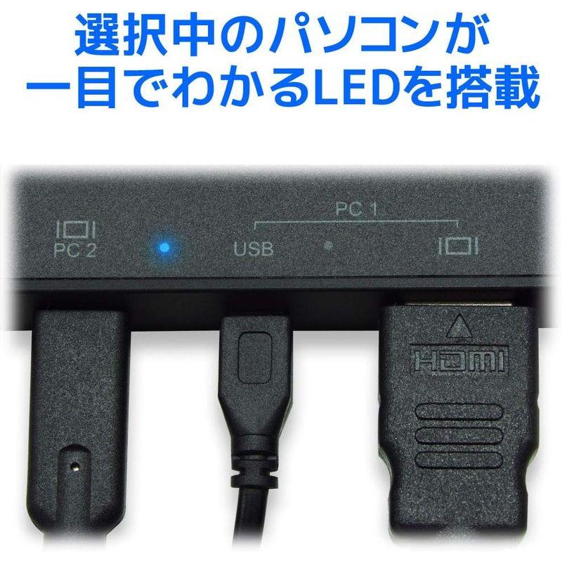 ランキング上位のプレゼント 4K HDMIディスプレイ/USBキーボード・マウス パソコン切替器 RS-240CA-4K