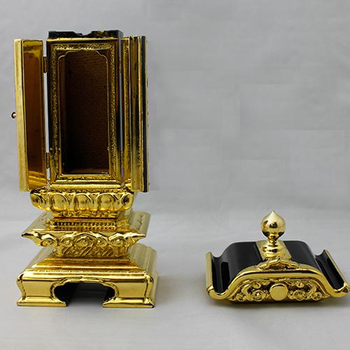 無料発送無料発送位牌 純三方金 雲二重回 別上塗 仏壇、仏具