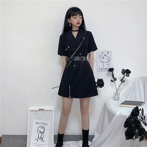 カジュアルワンピース 韓国 ストリート 半袖 ミニ丈 オルチャン 韓国ファッション 10代 代 可愛い ブラック 067 Nyshop 通販 Yahoo ショッピング