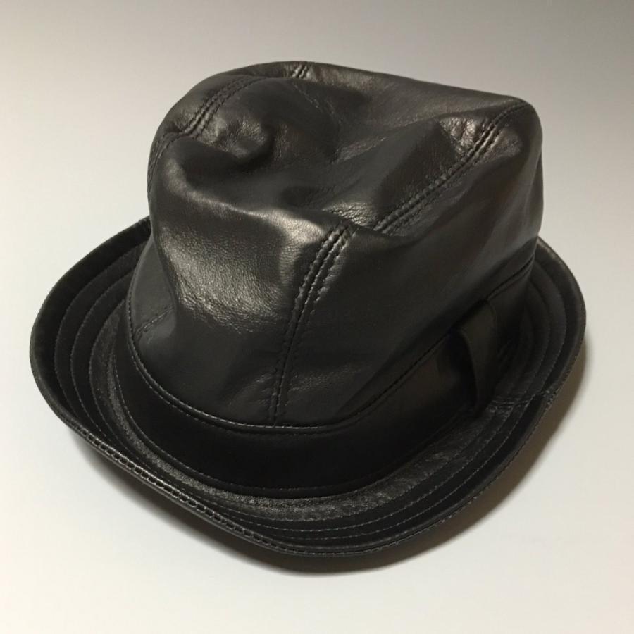 スナッチでブラピが被っていた帽子 ラムレザーブラック Sn Fs 1 映画ラバー 通販 Yahoo ショッピング