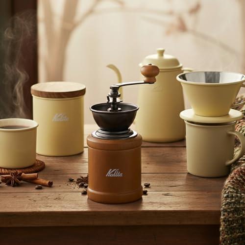 カリタ　karita コーヒーミル　値下げ中！ カリタ Kalita コーヒーミル 木製 粒度の安定性が高いアルミ製