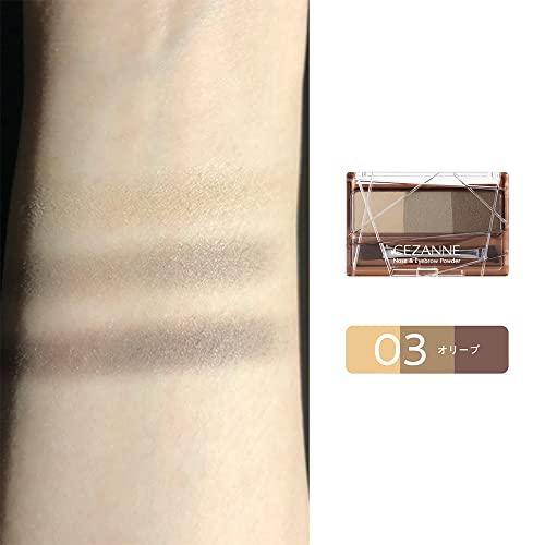 セザンヌ ノーズ&アイブロウパウダー 03 オリーブ 3g ノーズシャドウ