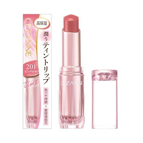 セザンヌ ラスティンググロスリップN 201 ピンクロゼ 3.2g 色×ツヤ