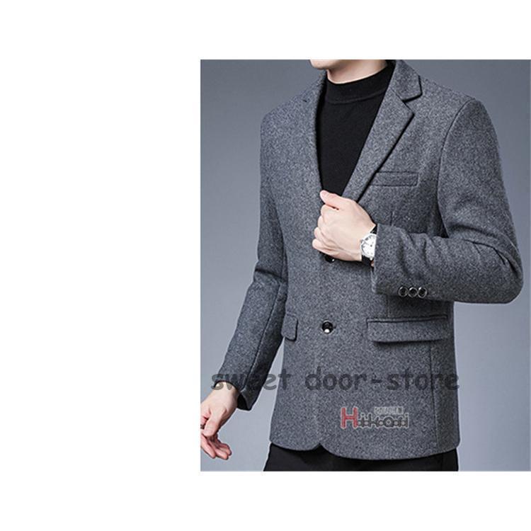 正規品質保証 テーラードジャケット メンズ ブレザー ジャケット メンズ 春 秋 冬 40 50代 ウール 羊毛 ビジネス カジュアル コート テーラード