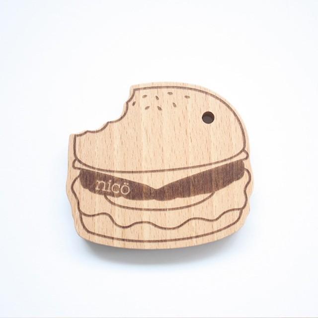 Nico ニコ 歯固め ハンバーガー おしゃぶり Obv064 木製 プレゼント 出産祝い お出かけ ベビー Obv064 O Baby Net 通販 Yahoo ショッピング