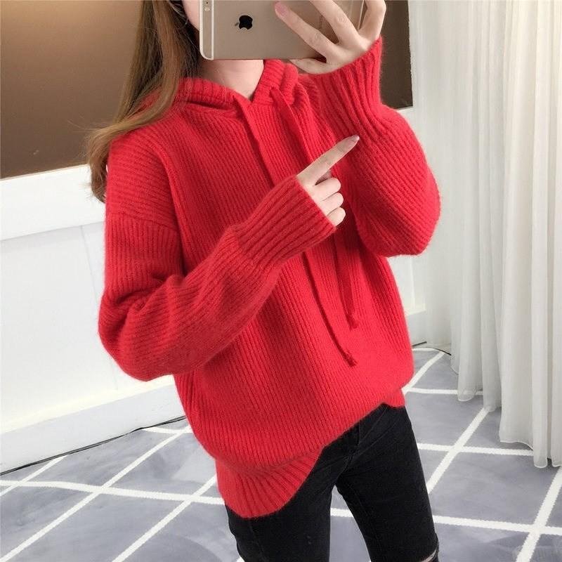 600円offクーポン有 Sale セール クーポン パーカー トップス トレーナー レディース セーター ニット 長袖 韓国 ファッション 赤 A015 オシャレカントリー 通販 Yahoo ショッピング