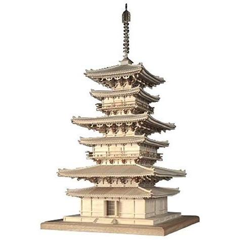 ウッディジョー 75 薬師寺 東塔 木製模型 組立キット