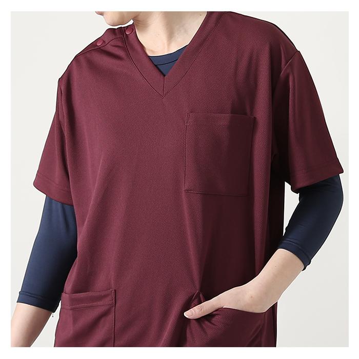 インナー スクラブインナー 白衣 医療 レディース インナーシャツ クルーネック アンダーシャツ 女性 介護 病院 整体 看護師 アイトス Aitoz Aitoz 31 Lansh ランシュ 通販 Yahoo ショッピング