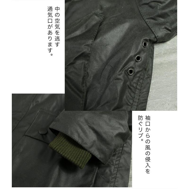 バブアー Barbour ワックスド コットン ジャケット メンズ アウター Bedale ビデイル  男性用 MWX0018 オイルコーディングの画像