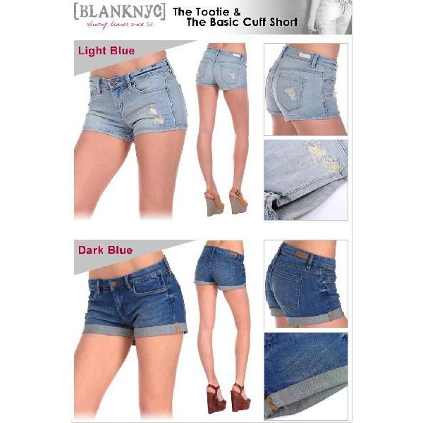 VLANK ブランクニューヨーク BLANK NYC クラッシュ加工 ショートパンツ 