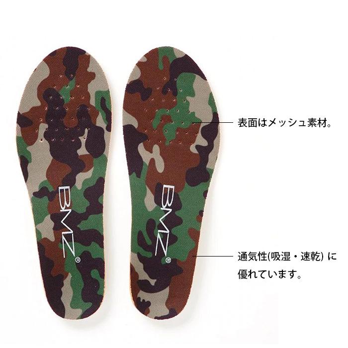 BMZ インソール キュボイドパワー ミリタリー 迷彩柄 メンズ BMZ インソール キュボイドパワー ミリタリー 迷彩柄 メンズ