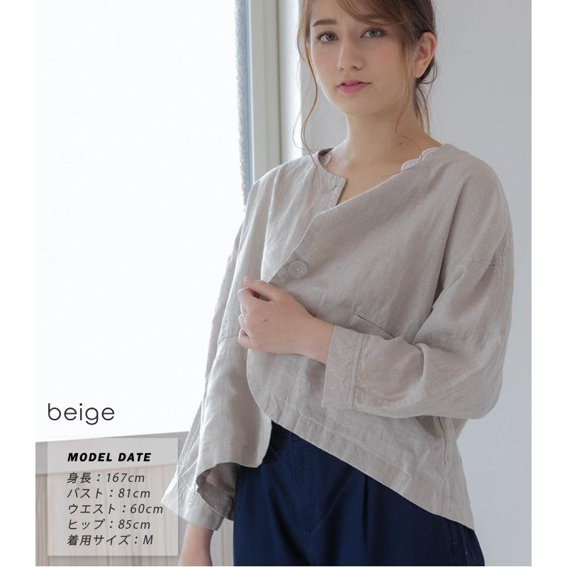 D*g*y（ディージーワイ） dgy ジャケット ナチュラル 服 30代 40代 麻 