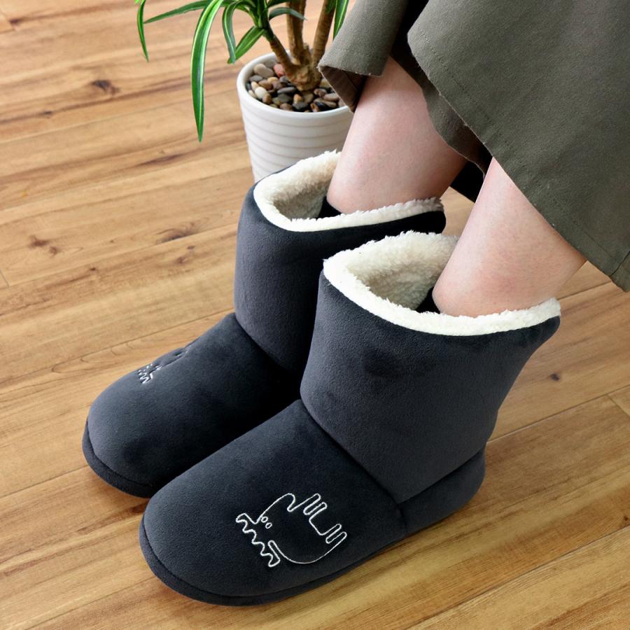 モズ ルームブーツ Moz ルームシューズ あったか もこもこ 暖かい おしゃれ 冬 滑り止め 洗える メンズ レディース マタニティ Enfance Linegift 34 Lansh ランシュ 通販 Yahoo ショッピング