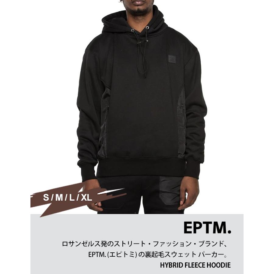 EPTM（エピトミ） スウェット パーカー メンズ 裏起毛 無地 フード 