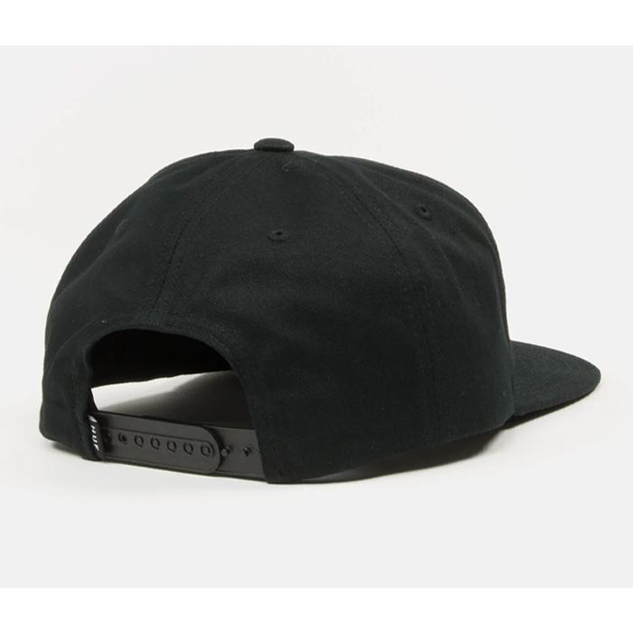 L GEAR SOLID 黒 ベースボールキャップ　ハフ　huf HUF（ハフ） キャップ 帽子 メンズ レディース 黒 ベースボール