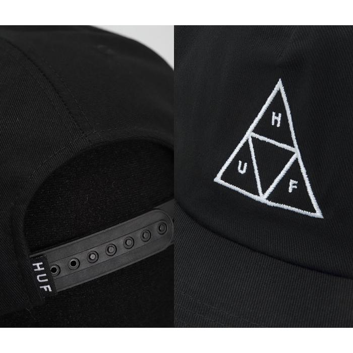 HUF（ハフ） キャップ 帽子 メンズ レディース 黒 ベースボール