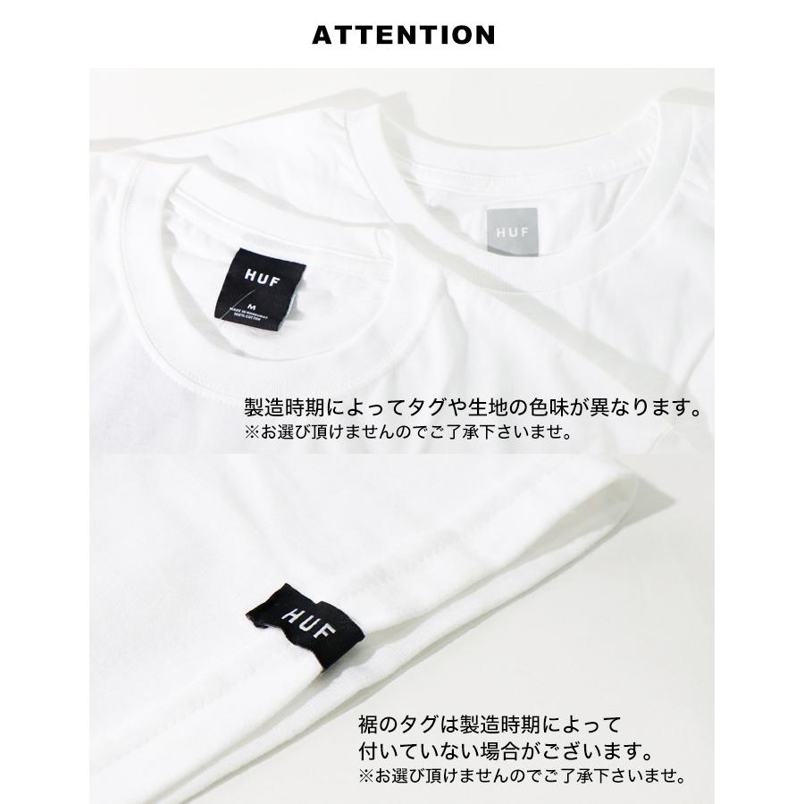 HUF（ハフ） tシャツ 半袖 メンズ レディース 黒 白 ブラック ホワイト 