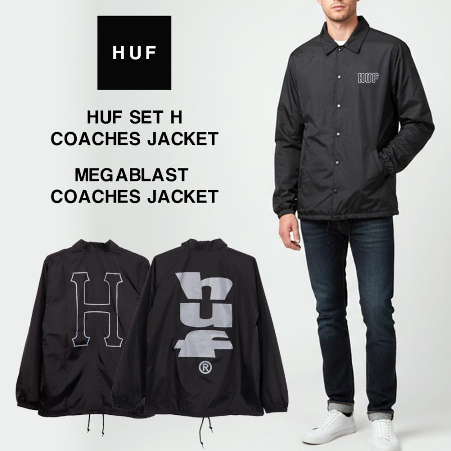 HUF 店舗限定 OXY COACH JACKET コーチジャケット　L HUF（ハフ） コーチジャケット メンズ 黒 ブラック JK00390 JK00420